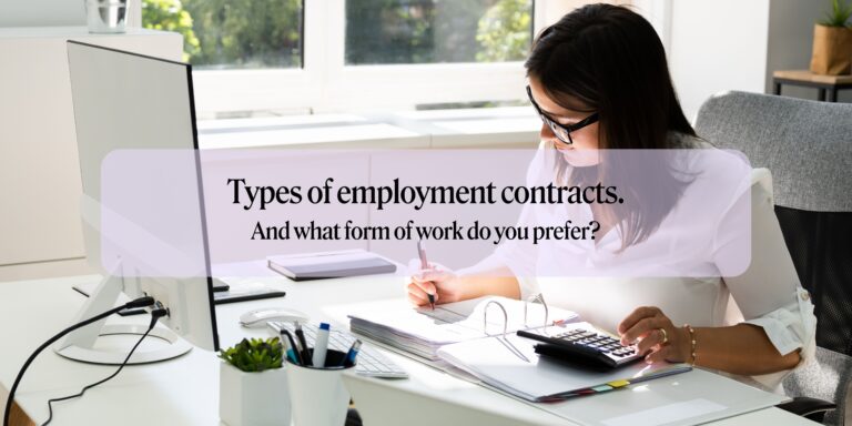 What form of work do you prefer? Types of employment contracts.
