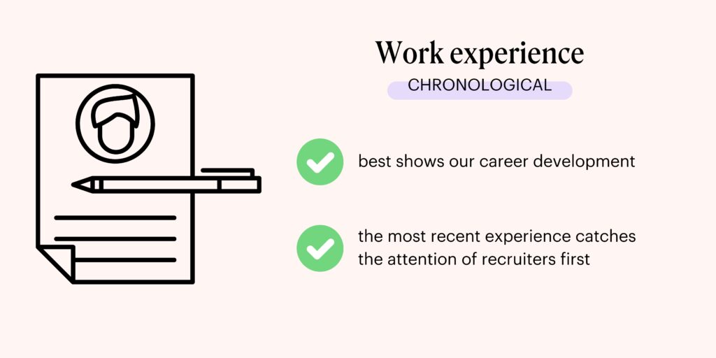 Work experience - chronological