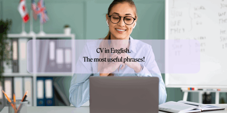 CV in English – the most useful phrases!